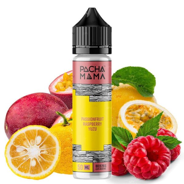 E-liquide Charlie's Chalk Dust - Pachamama Passion Fruit Raspberry Yuzu 50ml (Fruit de la passion, Framboise, Citron Yuzu)