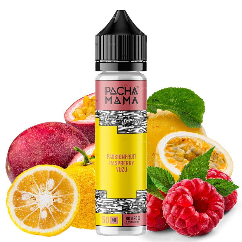 E-liquide Charlie's Chalk Dust - Pachamama Passion Fruit Raspberry Yuzu 50ml (Fruit de la passion, Framboise, Citron Yuzu)