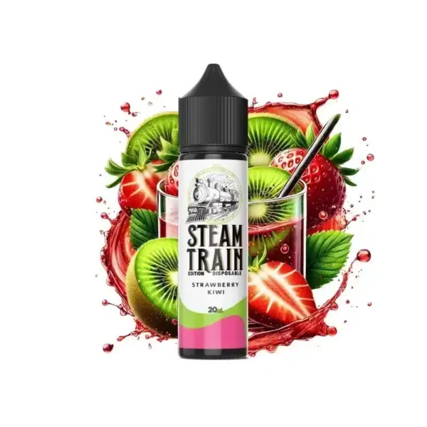 E-liquide Steam Train - Strawberry Kiwi longfill 60ml (Fraise, Kiwi, Frais, Ice)