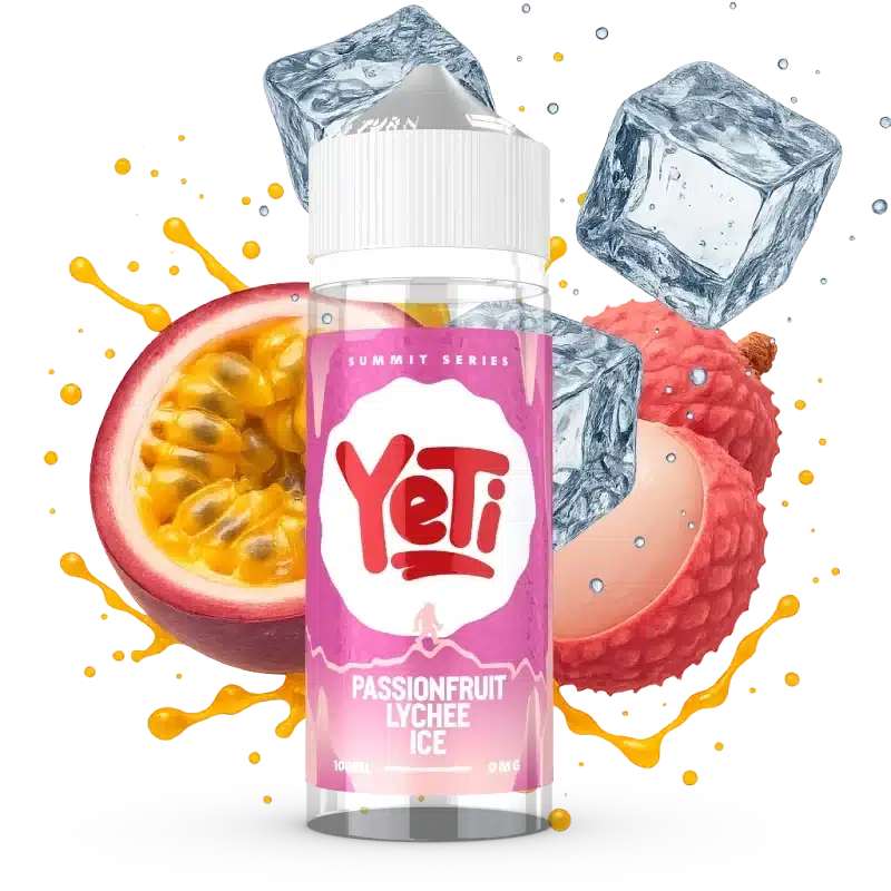 E-liquide Yéti Summit Passionfruit Lychee Ice 100ml (Fruit de la passion, Litchi, Frais)