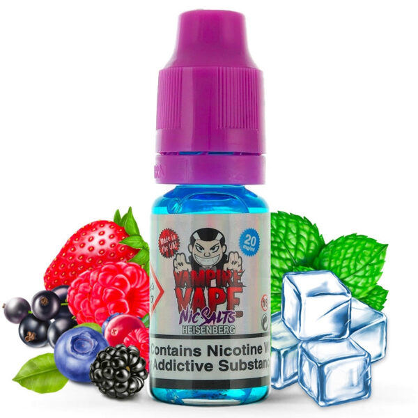 Heisenberg Nic Salts Vampire Vape ( Menthe, fruits rouges mystérieux )
