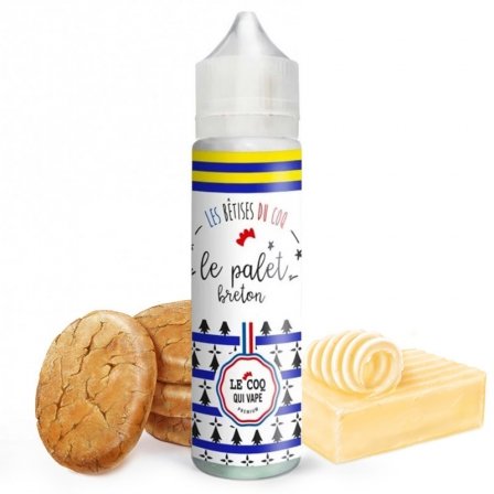 E-liquide Le Coq Qui Vape - Le Palet Breton 50ml (Biscuit au beurre)