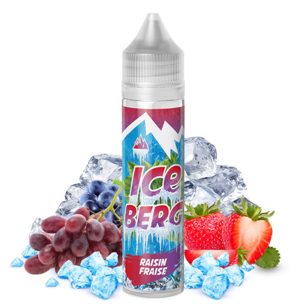 E-liquide O'JLab Iceberg - Raisin Fraise 50ml (Raisin, Fraise, Frais, Ice)