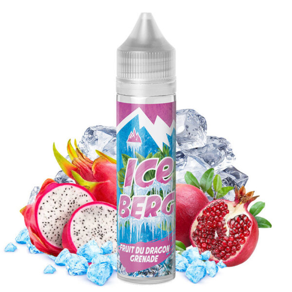 E-liquide O'JLab Iceberg - Fruit du Dragon Grenade 50ml (Fruit du Dragon, Grenade, Frais, Ice)