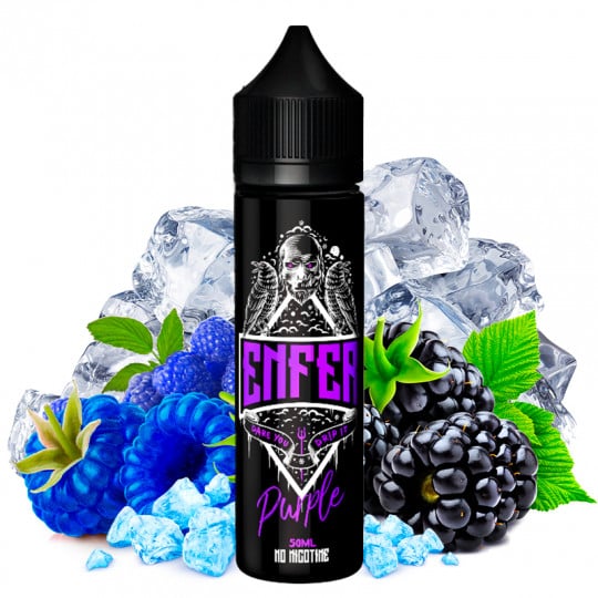 E-liquide Vape 47 - Enfer Purple 50ml (Mûres, Framboises bleues, Menthe, Frais, Ice)