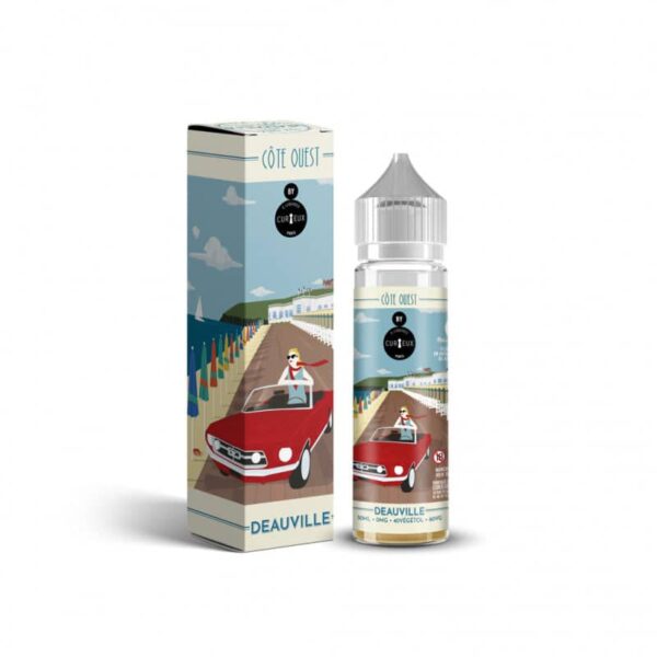 E-liquide Curieux - Edition Côte Ouest - Deauville 50ml (Tarte, pomme, crème, amandes)