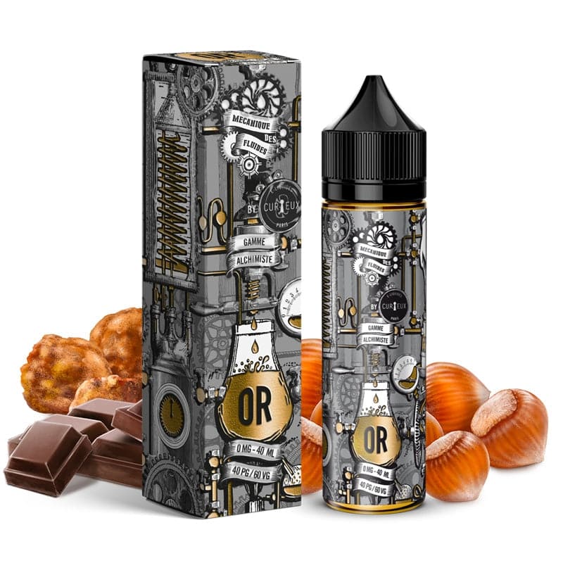 E-liquide Curieux - Edition Alchimiste - Or 50ml (Praliné, Noisettes, Cacao)