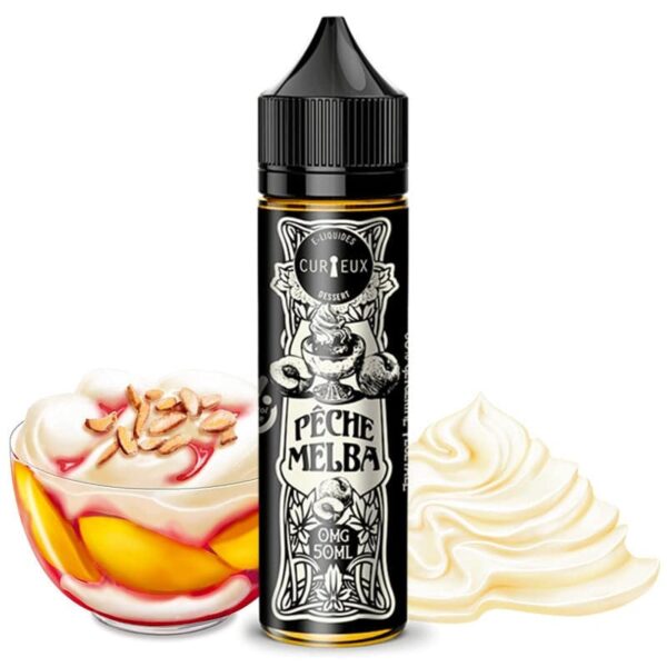 E-liquide Curieux - Edition Dessert - Pêche Melba 50ml (Pêche, crème)