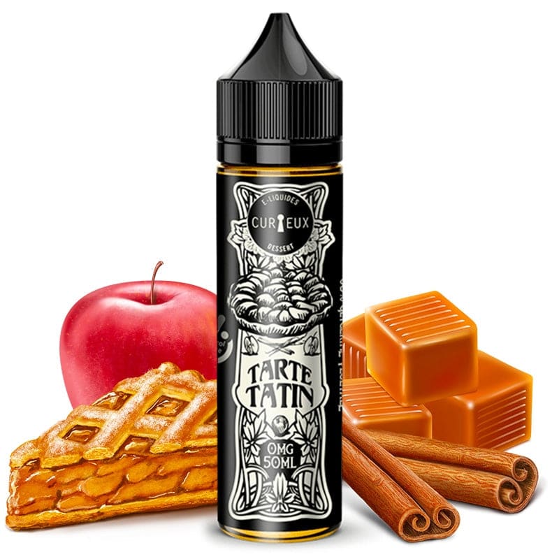 E-liquide Curieux - Edition Dessert - Tarte Tatin 50ml (Tarte aux pommes caramélisées)