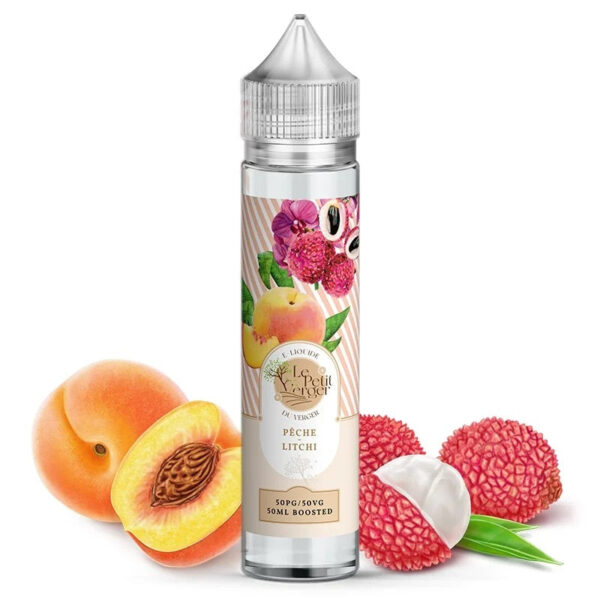 E-liquide Le Petit Verger - Pêche Litchi longfill 50ml (Pêche, Litchi)
