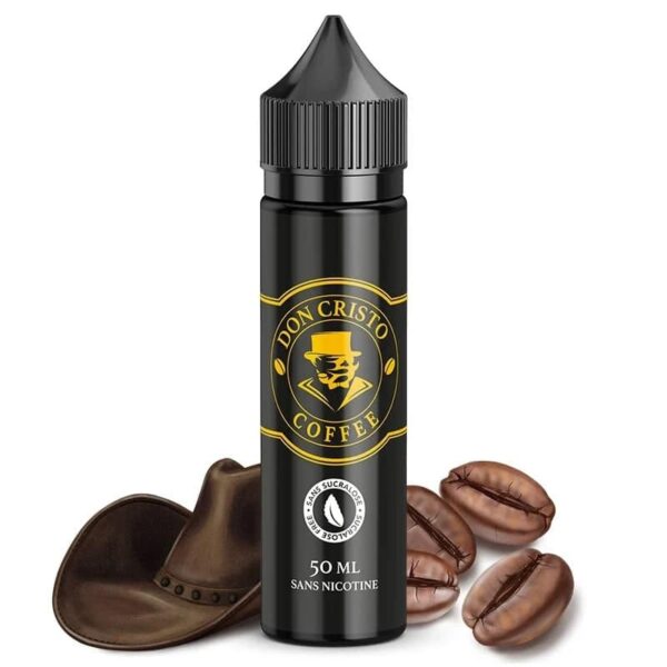 E-liquide Don Cristo Coffee 0% Sucralose PGVG Labs longfill 60ml (Tabac cubain, café)