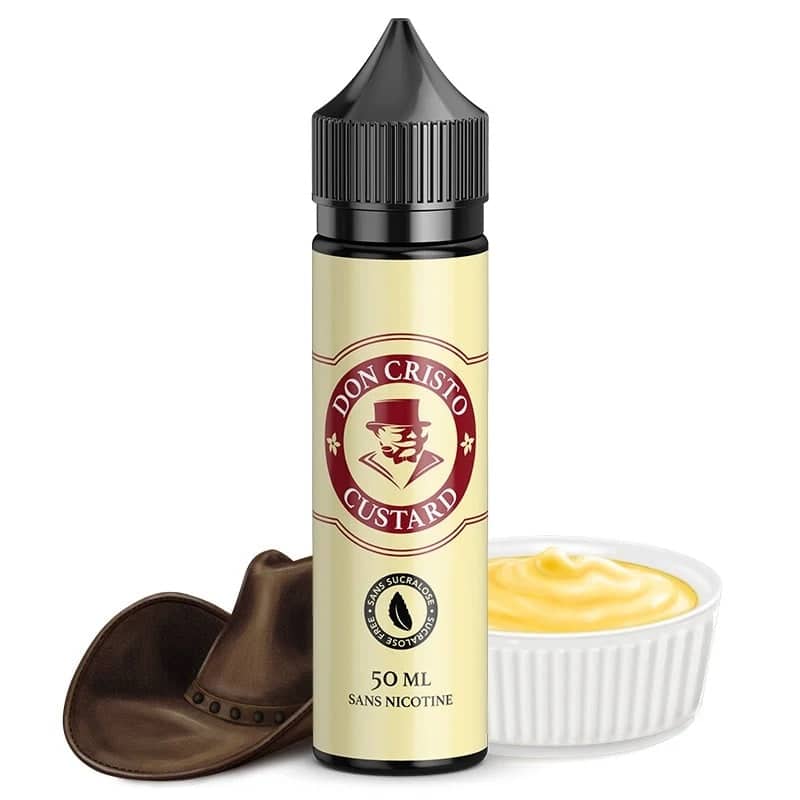 E-liquide Don Cristo Custard PGVG Labs longfill 60ml (Tabac cubain macérat, Vanille custard)