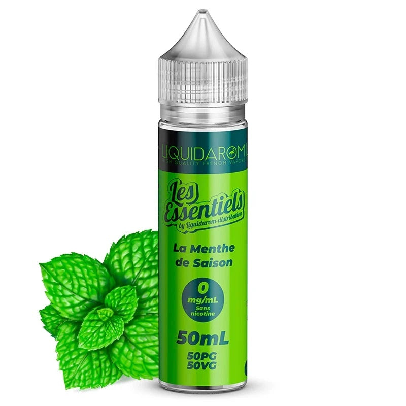 E-liquide Liquidarom - Les Essentiels La Menthe De Saison 50ml (Menthe Verte, Frais)