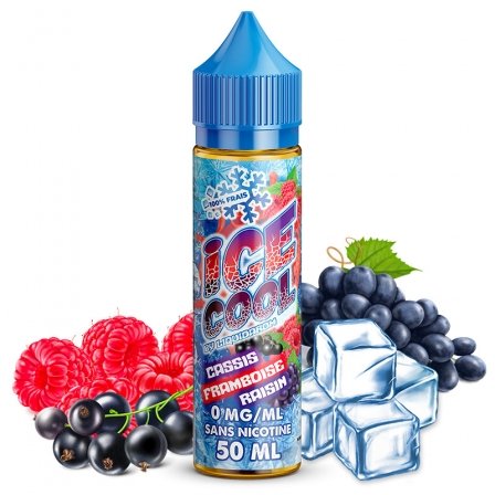E-liquide Liquidarom - Ice Cool Cassis Framboise Raisin 50ml (Cassis, Framboise, Raisin, Frais, Ice)