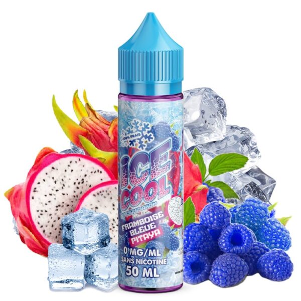 E-liquide Liquidarom - Ice Cool Framboise Bleue Pitaya 50ml (Framboise bleue, Fruit du dragon, Frais, Ice)