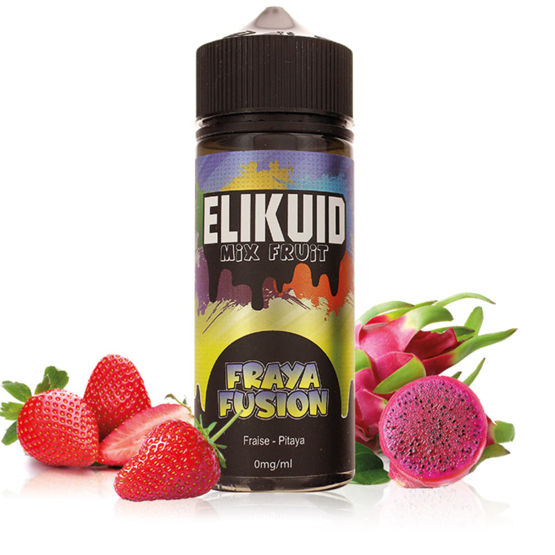 E-liquide O'JLab Elikuid - Fraya Fusion 100ml (Fruit du Dragon, Fraise)