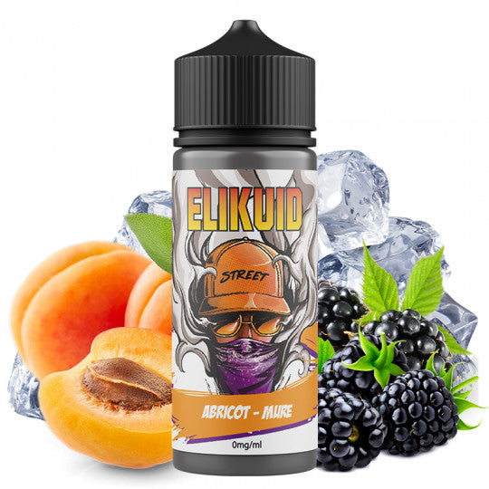 E-liquide O'JLab Elikuid Street - Abricot Mûre 100ml (Abricot, Mûre, Frais, Ice)