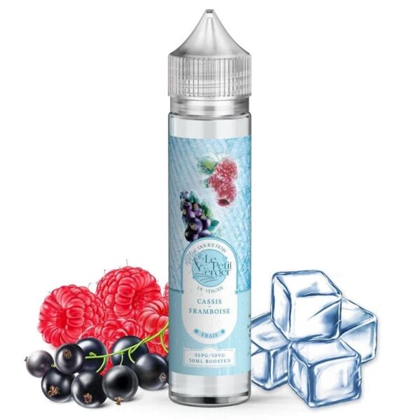 E-liquide Le Petit Verger - Cassis Framboise longfill 50ml (Cassis, Framboise, Frais, Ice)