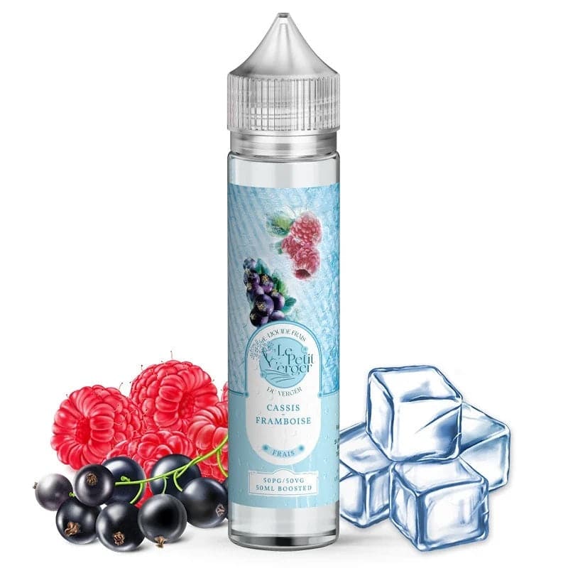 E-liquide Le Petit Verger - Cassis Framboise longfill 50ml (Cassis, Framboise, Frais, Ice)
