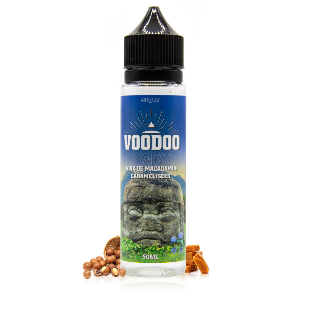 E-liquide Airmust Voodoo - Noix de Macadamia Caramélisées 50ml (Noix de Macadamia, Caramel)