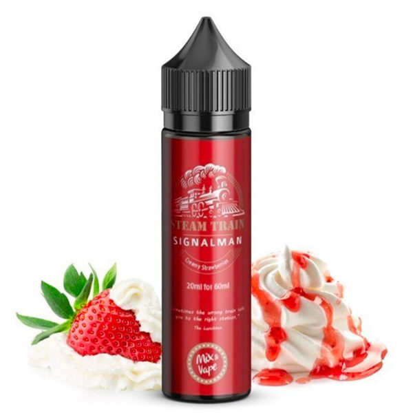 E-liquide Steam Train - Signalman longfill 60ml (Yaourt fraise)