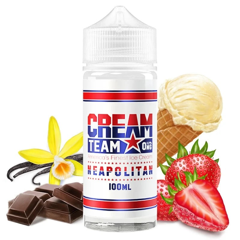 E-liquide Kings Crest - Neapolitan 100ml (Glace, Vanille, Fraise, Chocolat)