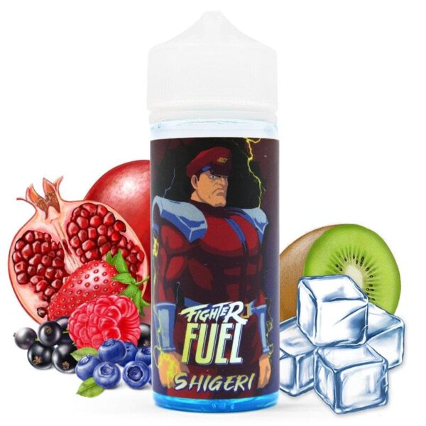 E-liquide Fighter Fuel by Maison Fuel - Shigeri 100ml (Fruits rouges, Grenade, Kiwi, Frais, Ice)