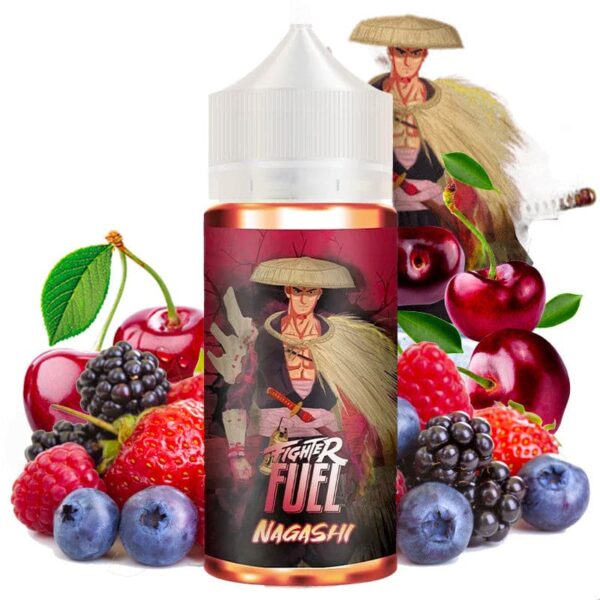 E-liquide Fighter Fuel by Maison Fuel - Nagashi 100ml (Cerise, Fruits rouges, Frais, Ice)