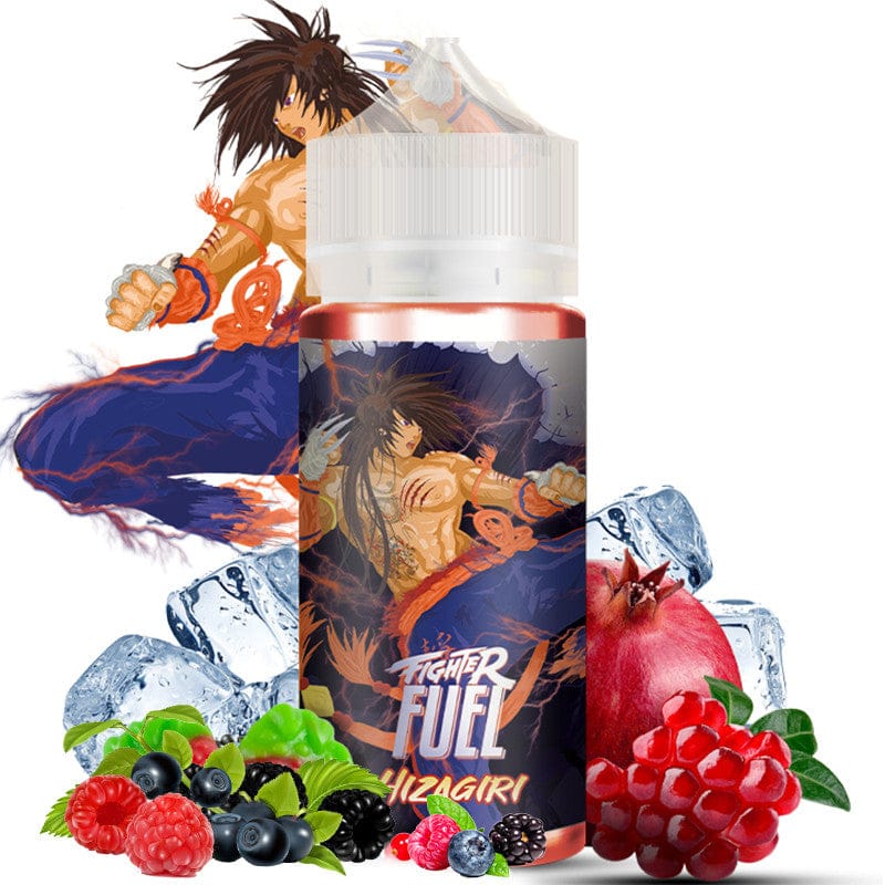 E-liquide Fighter Fuel by Maison Fuel - Hizagiri 100ml (Fruits rouges, Grenade, Fraise, Frais, Ice)