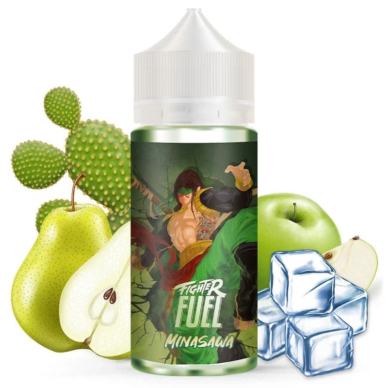 E-liquide Fighter Fuel by Maison Fuel - Minasawa 100ml (Poire, Pomme, Cactus, Frais, Ice)