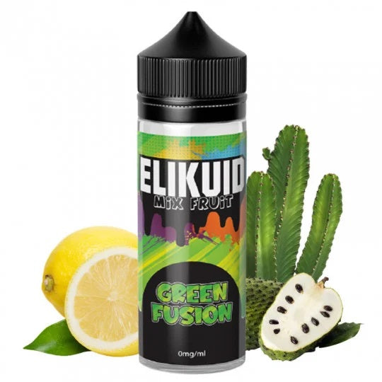 E-liquide O'JLab Elikuid - Green Fusion 100ml (Citron, Cactus, Corossol)
