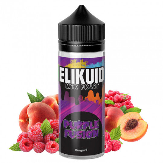 E-liquide O'JLab Elikuid - Purple Fusion 100ml (Pêche, Framboise)