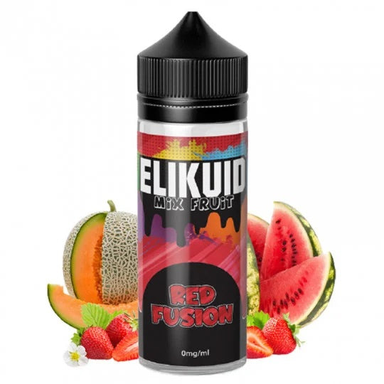 E-liquide O'JLab Elikuid - Red Fusion 100ml (Fraise, Melon, Pastèque)