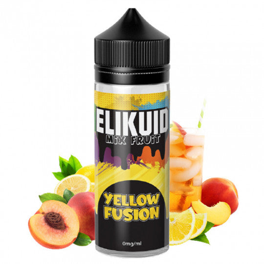 E-liquide O'JLab Elikuid - Yellow Fusion 100ml (Ice Tea pêche, Citron)