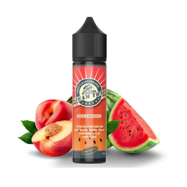 E-liquide Steam Train - Bells & Whistles longfill  60ml (Pêche, pastèque)