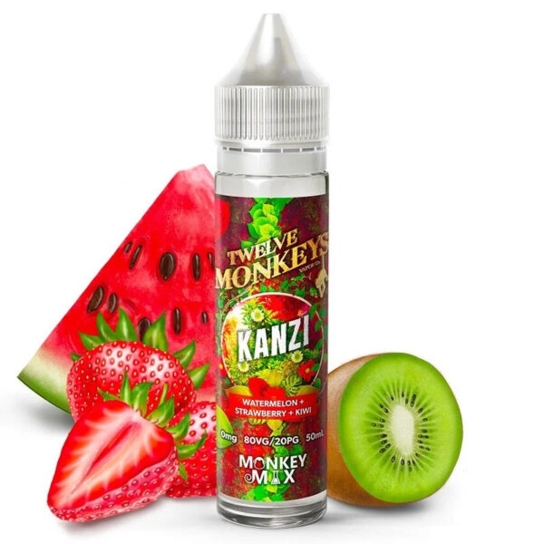 E-liquide Twelve Monkeys - Kanzi 50ml (Fraise, Pastèque, Kiwi)