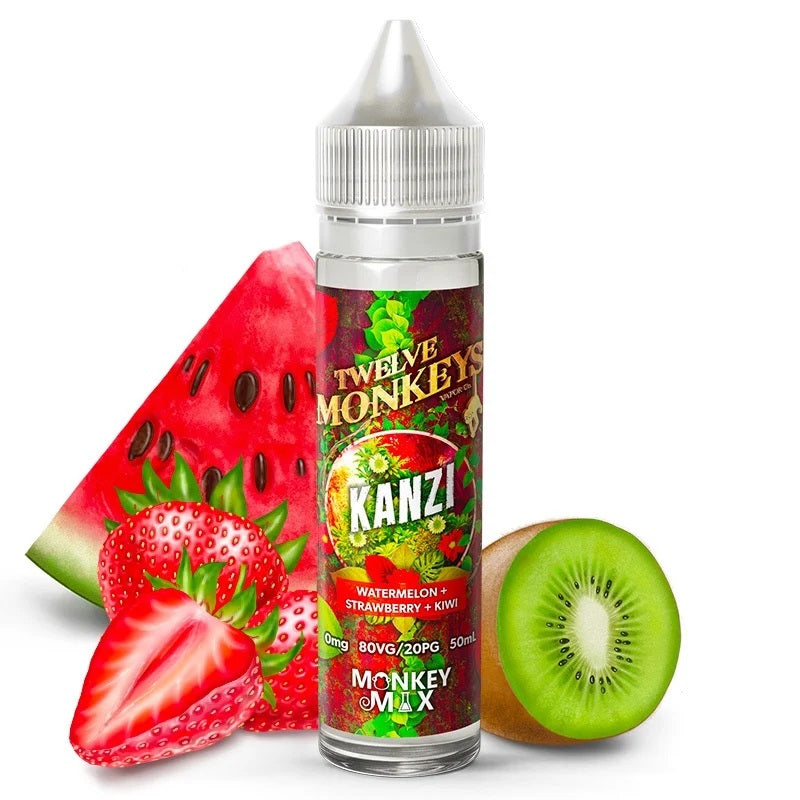 E-liquide Twelve Monkeys - Kanzi 50ml (Fraise, Pastèque, Kiwi)