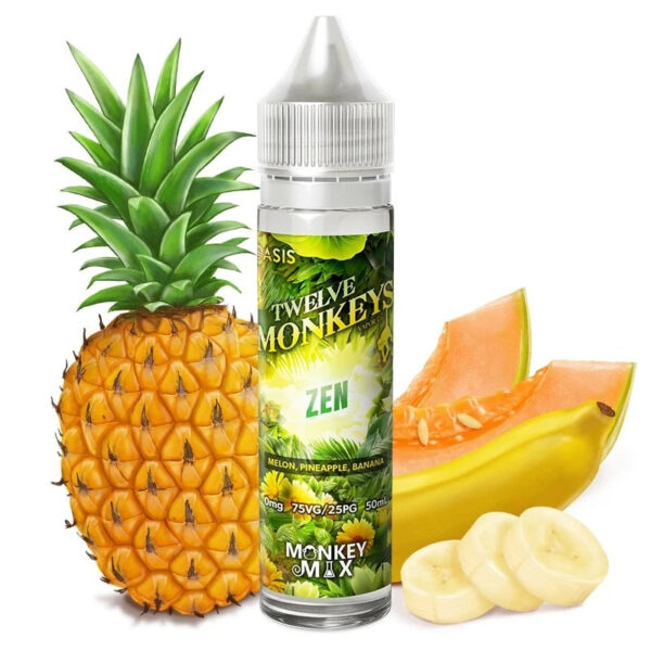 E-liquide Twelve Monkeys - Zen 50ml (Melon, Ananas, Banane)