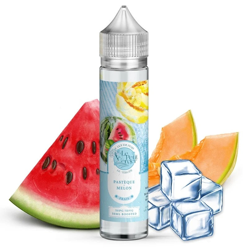 E-liquide Le Petit Verger - Pastèque Melon longfill 50ml (Pastèque, Melon, Frais, Ice)