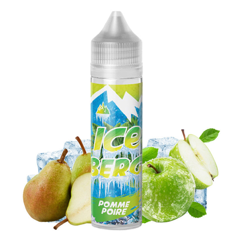 E-liquide O'JLab Iceberg - Pomme Poire 50ml (Pomme, Poire, Frais, Ice)