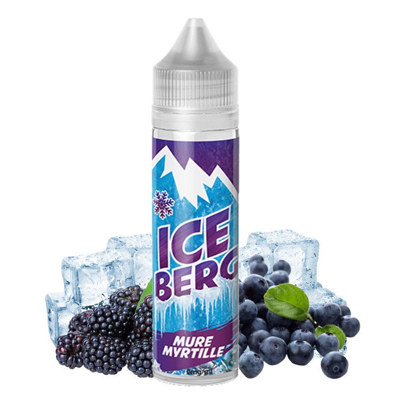 E-liquide O'JLab Iceberg - Mûre Myrtille 50ml (Mûre, Myrtille, Frais, Ice)