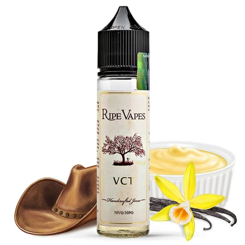 E-liquide Ripe Vapes - VCT Bold 50ml (Tabac corsé, Vanille custard)
