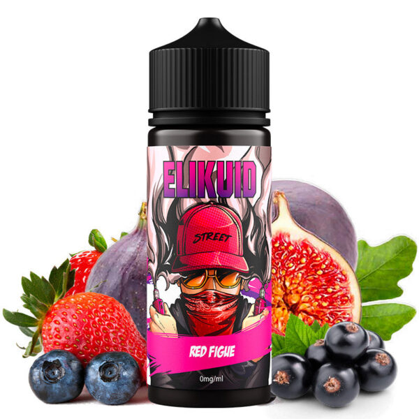 E-liquide O'JLab Elikuid Street -  Red Figue 100ml (Figue, Fruits rouges, Fruits noirs)