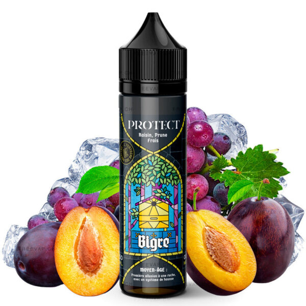 E-liquide Protect - Bigre 50ml (Prune, Raisin, Miel, Frais, Ice)