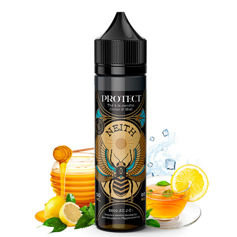 E-liquide Protect - Neith 50ml (Thé vert, Menthe verte, Citron, Miel)