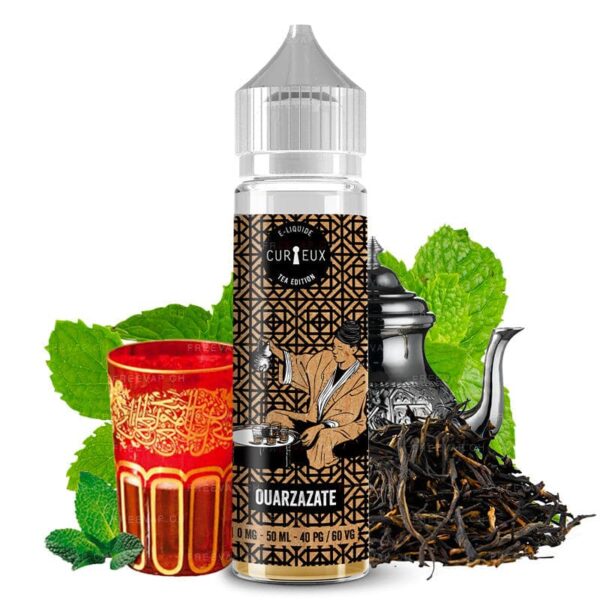 E-liquide Curieux - Ouarzazate 50ml (Thé noir, Menthe verte)
