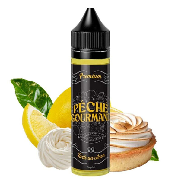 E-liquide Péché Gourmand by O'JLab - Tarte au citron 50ml (Crème de citron, Pâte brisée)