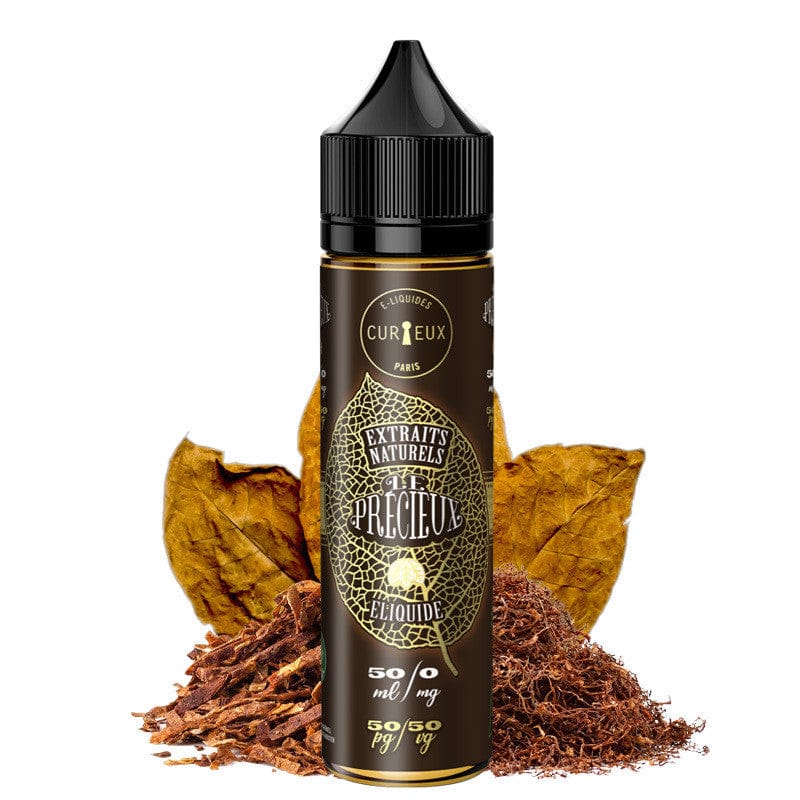 E-liquide Curieux - Le Précieux 50ml (Macération de tabac blond, Burley, Virginia, Brun)