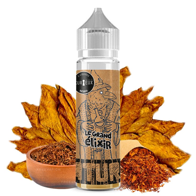 E-liquide Curieux - Edition Natural - Le Grand Élixir 50ml (Classique Burley, Classique Virginia)