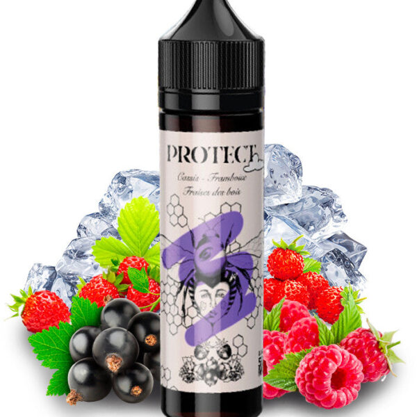 E-liquide Protect - Cassis Framboise Fraises des Bois 50ml (Cassis, Framboise, Fraises des Bois, Frais, Ice)